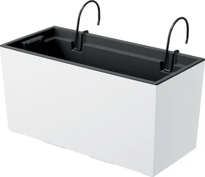 Obrázok produktu pre nabbi Plastový balkónový kvetináč DUC400W 39,5 cm - biela
