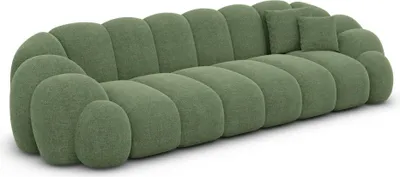 Produktbild von Strukturstoff 4-Sitzer Couch Liora Grün