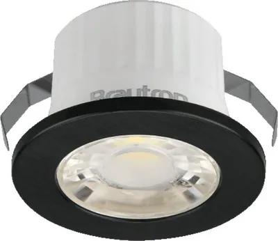 Produktbild von Braytron LED Mini Einbaustrahler 3W Spot IP54 Wassergeschützt 240 Lumen 6500K Kaltweiß Einbauleuchte Spotlight Rund Schwarz