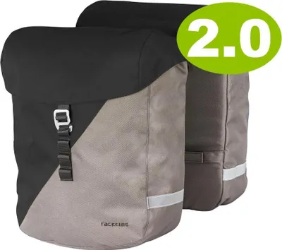 Obrázok produktu pre Racktime dvojitá taška VIDA 2.0 carbon black stone grey 24l