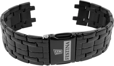 Produktbild von Festina Chrono Sport Uhrenarmband 22mm Edelstahl schwarz F20344