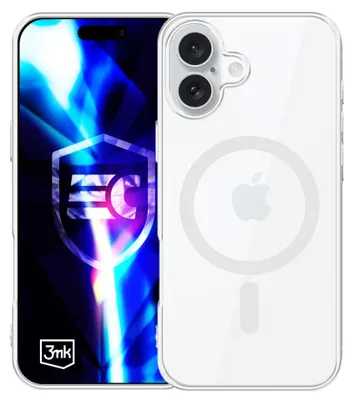 Image de 3mk EverClear Coque MagSafe Apple iPhone 16 Antichoc Transparent