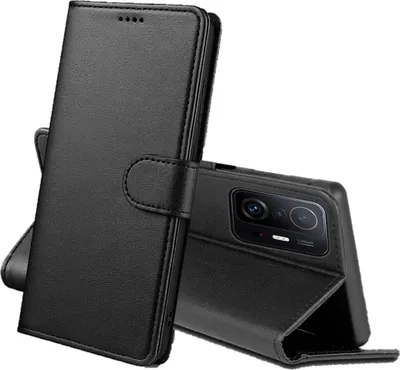 Produktbild von Hülle für Xiaomi 11T 5G / 11T PRO 5G - Schwarze Brieftasche Klappe Magnetisiert Aufbewahrung Karten Handyhülle Phonillico®