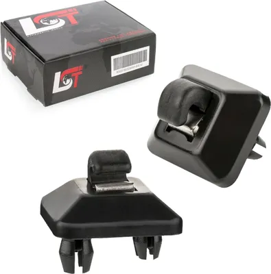 Produktbild von 2x Sonnenblendenhalter Clips schwarz Abdeckung für Audi A1 A3 A5 Q2 Q5 Seat Exeo
