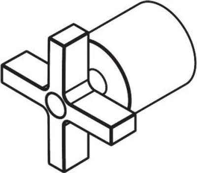 Produktbild von AXOR 39397000 Kreuzgriff Axor Citterio Thermostat