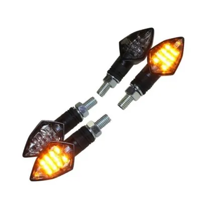 Produktbild von Motorrad LED Blinker Race schwarz getönt 4-er Set