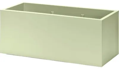 Produktbild von Pflanzkübel Greener KEBE Kunststoff 100 x 40 x 40 cm grün inkl. Rollen und Erdbewässerungssystem