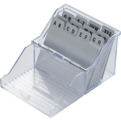 Obrázek produktu pro malý box na karty helit index , A8 na šířku, křišťálově čistý (5161155)