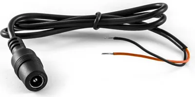 Produktbild von Carmedien Niedervoltbuchse auf offene Kabelenden 12V Adapter-Kabel Rückfahrkamera Spannungsversorgung 24V Adapterkabel