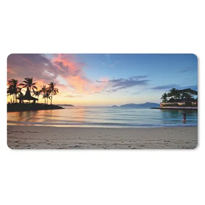 Produktbild von MuchoWow® Schreibtischunterlage Strand - Tropisch - Farben 80x40 cm - XXL Mauspad - Gaming Mauspad