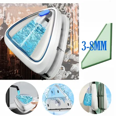 Magnetischer Fensterreiniger Hooha 3–8 mm mit automatischem Wasserauslass