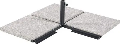Produktbild von Sonnensegelstütze für Tischhalter - draußen - Gartentisch - schwarz
