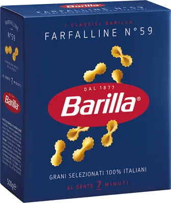 Produktbild von 32x Pasta Barilla - Farfalline N.59 - 500g - Italienische Nudeln