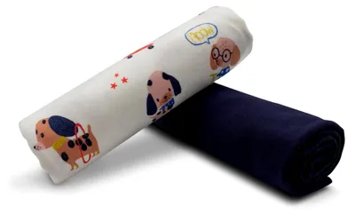 Produktbild von Stoffpaket Jersey und Bündchenstoff je 0,5 m Set zum Nähen von Baby- und Kinderbekleidung