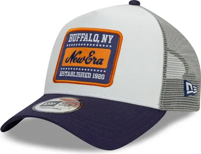 Produktbild von New Era A-Frame Mesh Trucker Cap - BRAND PATCH weiß