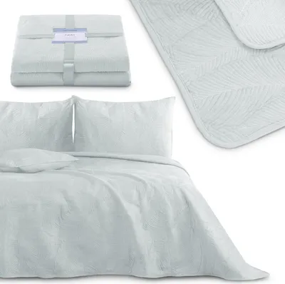 Zdjęcie produktu dla Narzuta dwustronna z przeszyciem PALSHA 200x220 szara AmeliaHome