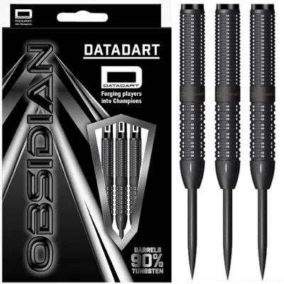 Produktbild von Datadart | Obsidian‑1 | Steeldarts | 90% Tungsten | 22g | Schwarz | Dartpfeile Set