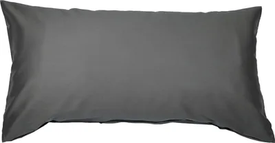 Produktbild von Traumschloss Mako-Satin Kissenbezug 40 x 80 cm anthrazit 100% Mako-Baumwolle, mit Reißverschluss