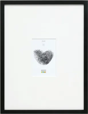 Zdjęcie produktu dla Drewniana rama Deknudt S44CF2 czarna 30x40 cm z 10x15 cm