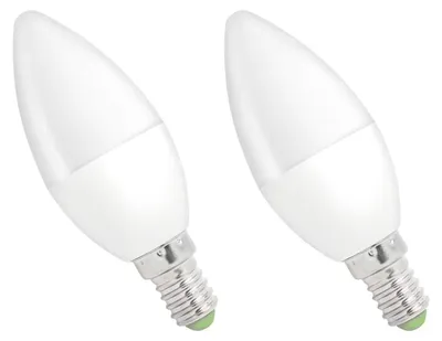 Produktbild von Spectrum E14 LED Kerzenlampe 6W 520lm 3000K Warmweiß 230V 2 Stück