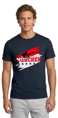 Produktbild von Spreadshirt Die Macht Aus München Ultra Fußball Fan Männer T-Shirt, XL, Navy