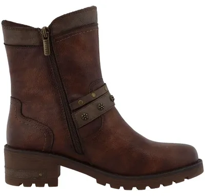 Immagine prodotto di Stivaletti da donna Mustang, modello Tex, foderati, color marrone, codice prodotto 15M0082002-brown