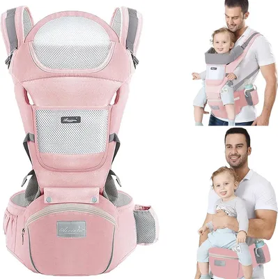 Produktbild von Welikera 6 in 1 Hüftsitz für 0- 36 Monat Babys, Ergonomisch, Atmungsaktive, Weicher