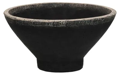 Obrázek produktu pro Pomax Merapi, miska z terakoty, černá, průměr 24,5 cm, výška 13 cm