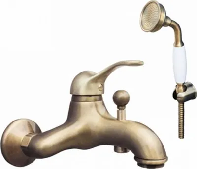 Image de Mitigeur baignoire mural LABE laiton bronze-Bronze-Bronze--