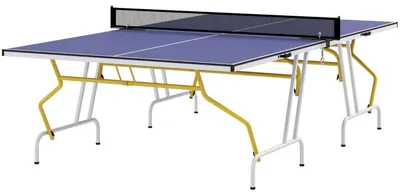 Immagine prodotto di Tavolo da ping pong pieghevole, adatto per interni ed esterni | Colore: Blu | Dimensioni: 152,5 x 274 x 76 cm