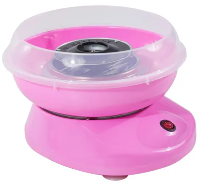 Image de Machine à barbe à papa, 450 W, acier inoxydable, design compact, rose