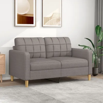 Productafbeelding van Maison Exclusive - Tweekapper sofa, taupe kleur, 140 cm, gestoffeerd