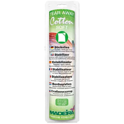 Produktbild von Madeira Baumwolle Soft Stickvlies 30cm x 10m weiß