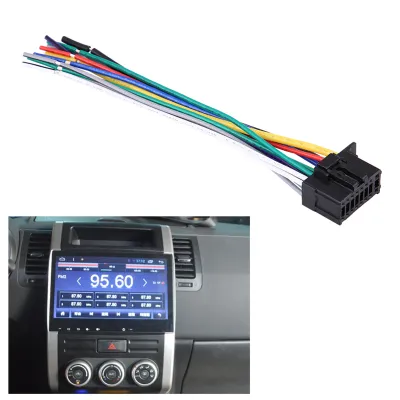 Zdjęcie produktu dla Wiązka przewodów radia, kabel radia, kabel wtyczki radia stereo, kabel wiązki przewodów stereo, wtyczka wiązki przewodów radia stereo, kabel stereo radia samochodowego
