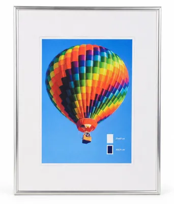 Produktbild von NLS Kunststoff Bilderrahmen Wanddeko Collage Poster Fotorahmen Bildträger Lifestyle - Farbe: Silber | Format: 30x40