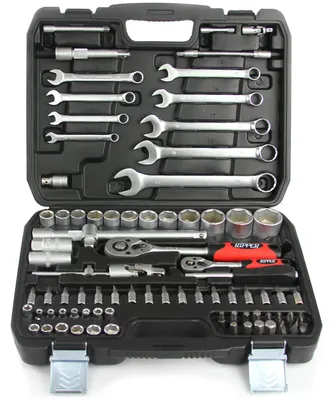 Produktbild von 82-teiliger Werkzeugsatz im Werkzeugkoffer 15809