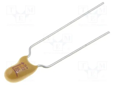 Produktbild von 5x Kondensator: Tantal 0,22uF THT -55÷125°C ±10% 35VDC  5mm TAP224K035 Tantal-Kond