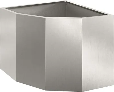 Produktbild von Eckpflanzer Silber 45 x 45 x 35 cm Edelstahl