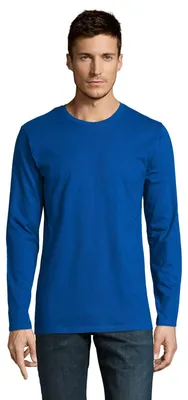 Image de SOLS - T-shirt « Imperial » pour homme à manches longues LT1981 (L) (bleu roi)