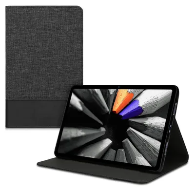 Produktbild von kwmobile Hülle kompatibel mit Huawei MatePad (10.4") - Slim Tablet Cover Case Schutzhülle mit Ständer Anthrazit Schwarz