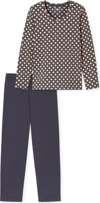 Produktbild von Schiesser Damen Schlafanzug lang 50 graphit Stück