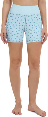 Produktbild von Mr. & Mrs. Panda Yoga Shorts Blaue Blaubeeren Größe L - Blau - Geschenk, Sportshorts, Muster, Heidelbeeren, Sportbekleidung, Yogabekleidung, Fitnesshose, Blueberries