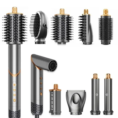 Immagine prodotto di Spazzola asciugacapelli 1400 W - 8 in 1 - Arricciacapelli automatici - 3 temperature