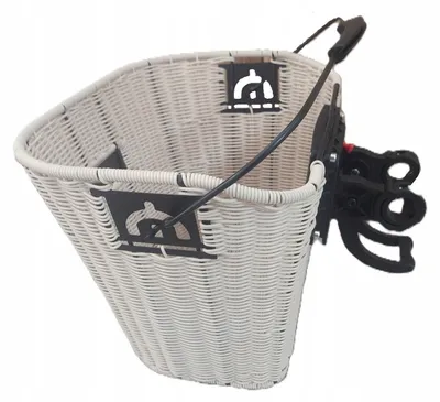 Produktbild von JET Rattan Fahrradkorb Lenker abnehmbar Klick Beige
