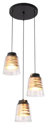 Produktbild von Rabalux 3545 Pendelleuchte 3 Spots Zenaida, E27, schwarz, rund, Modern, ø400mm