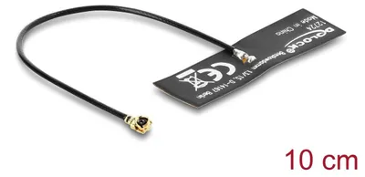 Imagen del producto de Antenas WiFi 6 de 2,4/5 GHz, omnidireccionales, para uso interno, conector I-PEX MHF, longitud de 10 cm