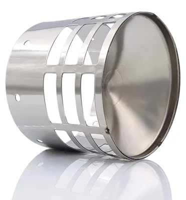 Productafbeelding van Horizontale wandaansluiting van staal voor rookafvoer of luchtaanzuiging, diameter 100 mm