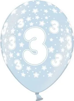 Immagine prodotto di Palloncini con stampa del 3° compleanno, 1 pz.