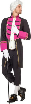 Produktbild von Garde-Kostüm Marquis schwarz pink Größe: 60