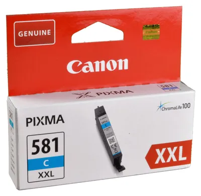 Produktbild von Canon CLI-581 XXL Cyan Tintentank, sehr hohe Reichweite, Cyan, 11,7 ml, 282 Seiten